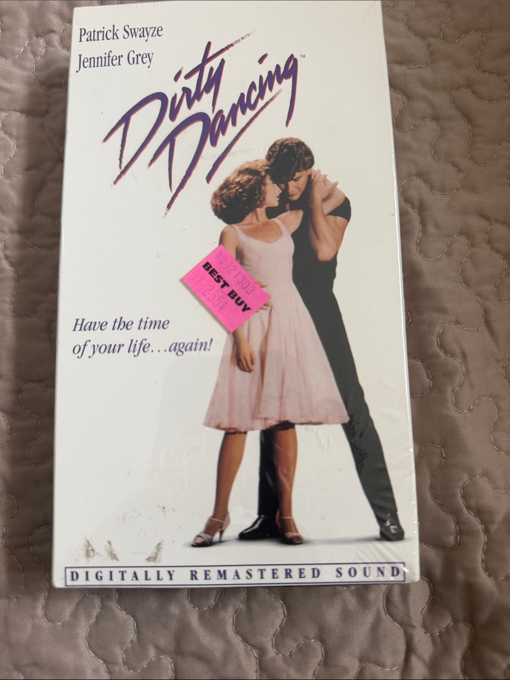 Artisan Dirty Dancing Movie VHS Back Cover (White & Purple)